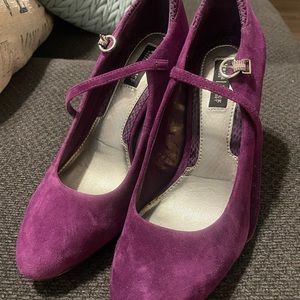 Gorgeous Purple WHBM Mary Jane Heel